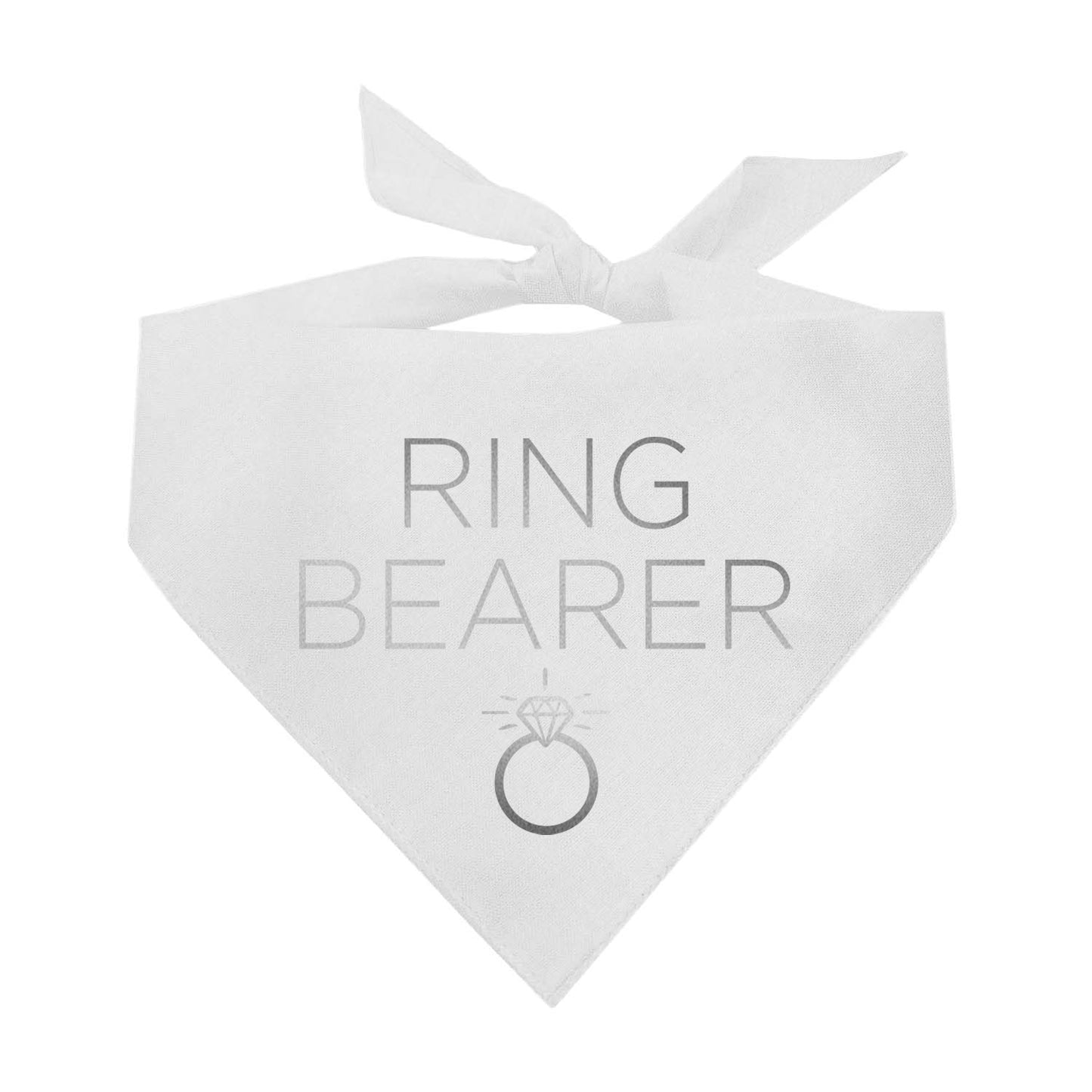 Ring Bearer Metallic Dog Bandana