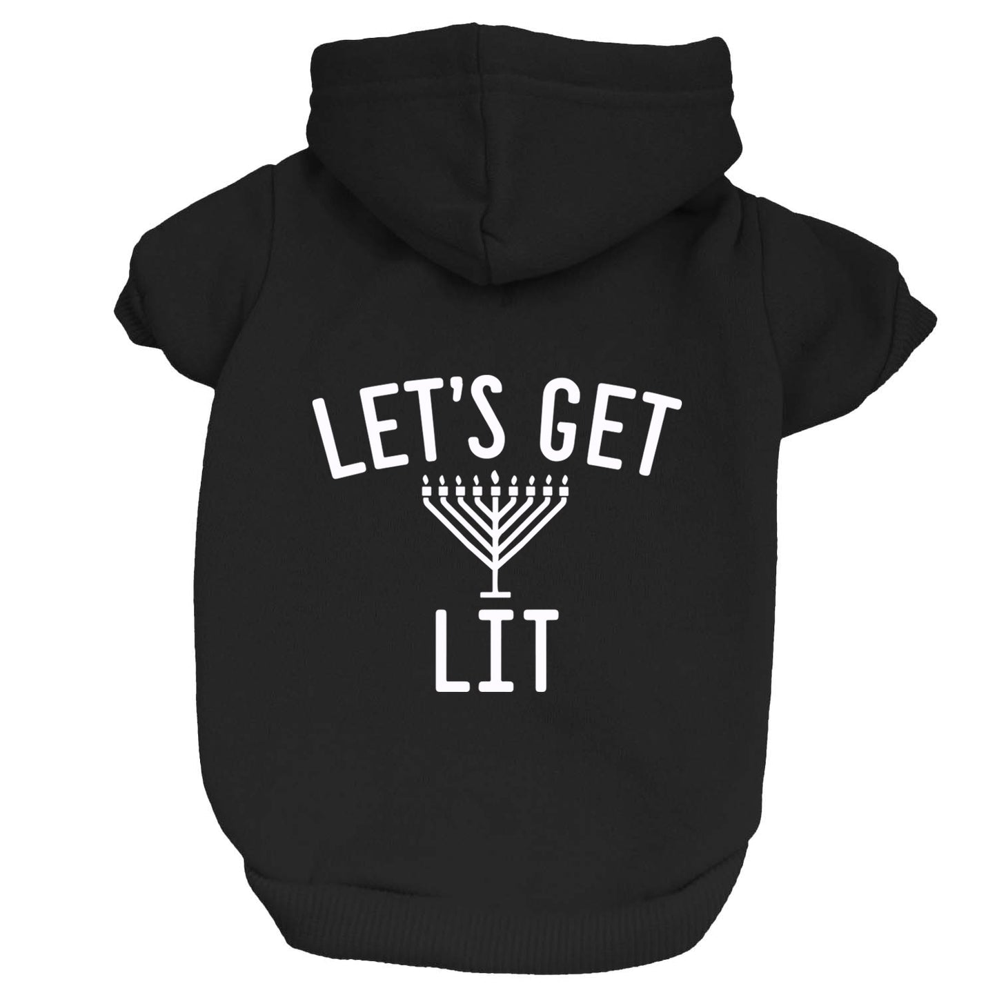Let's Get Lit (Hanukkah) Dog Hoodie