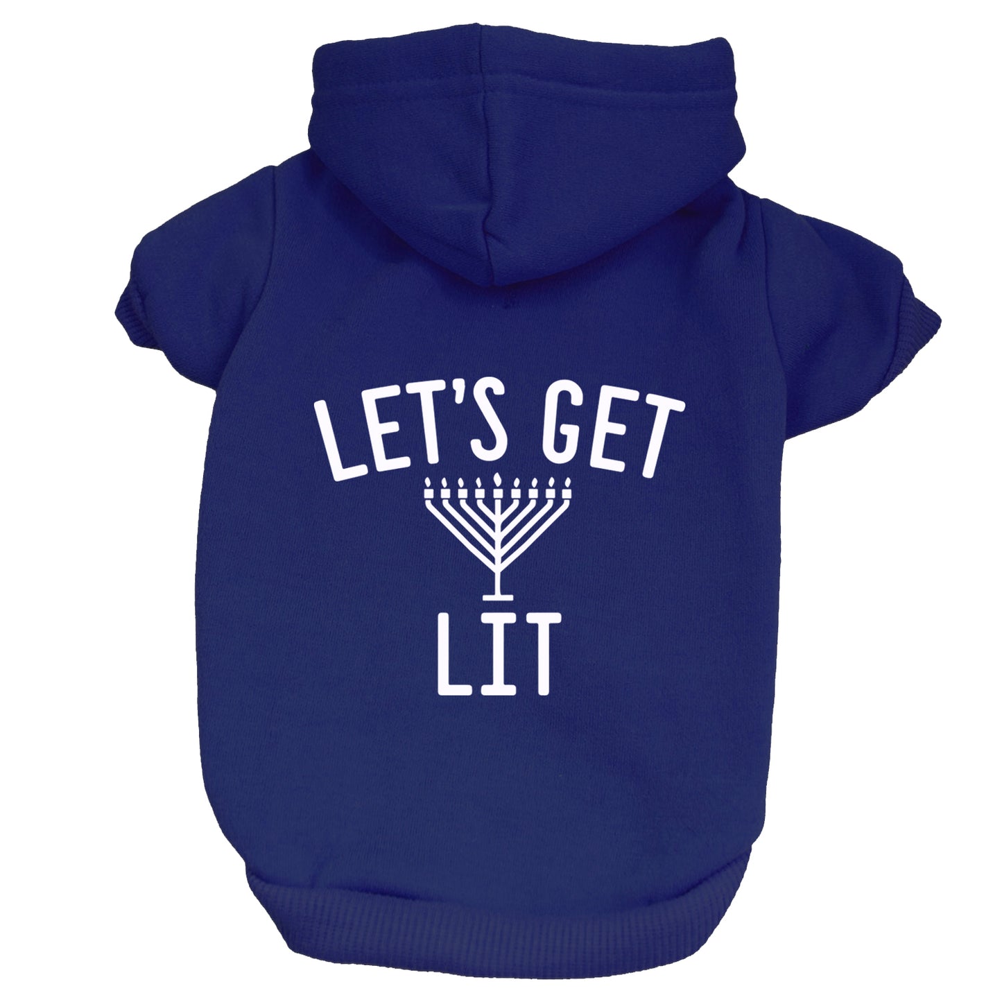 Let's Get Lit (Hanukkah) Dog Hoodie