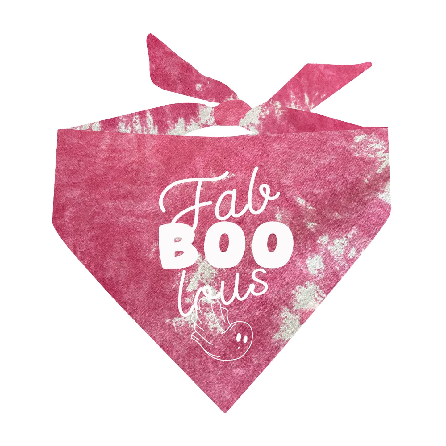 Fabboolous Halloween Scrunch Tie Dye Pattern Dog Bandana