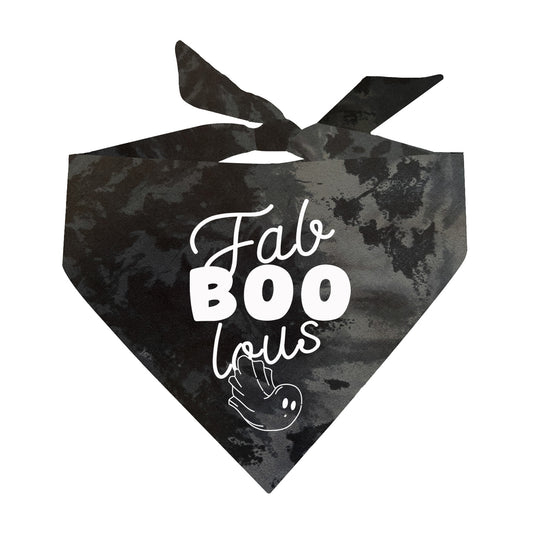 Fabboolous Halloween Scrunch Tie Dye Pattern Dog Bandana