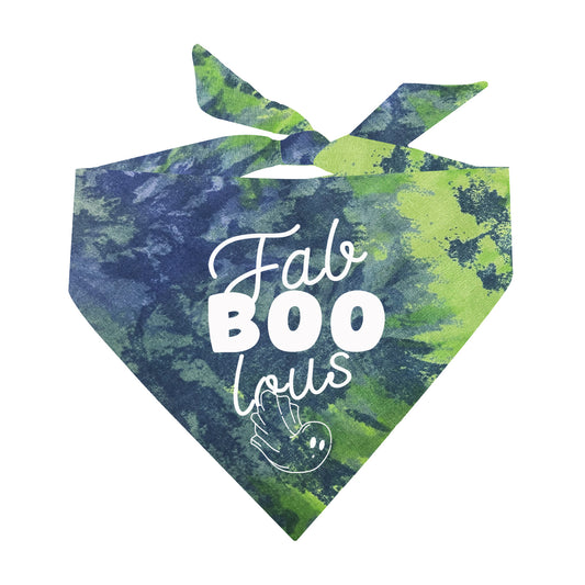 Fabboolous Halloween Scrunch Tie Dye Pattern Dog Bandana