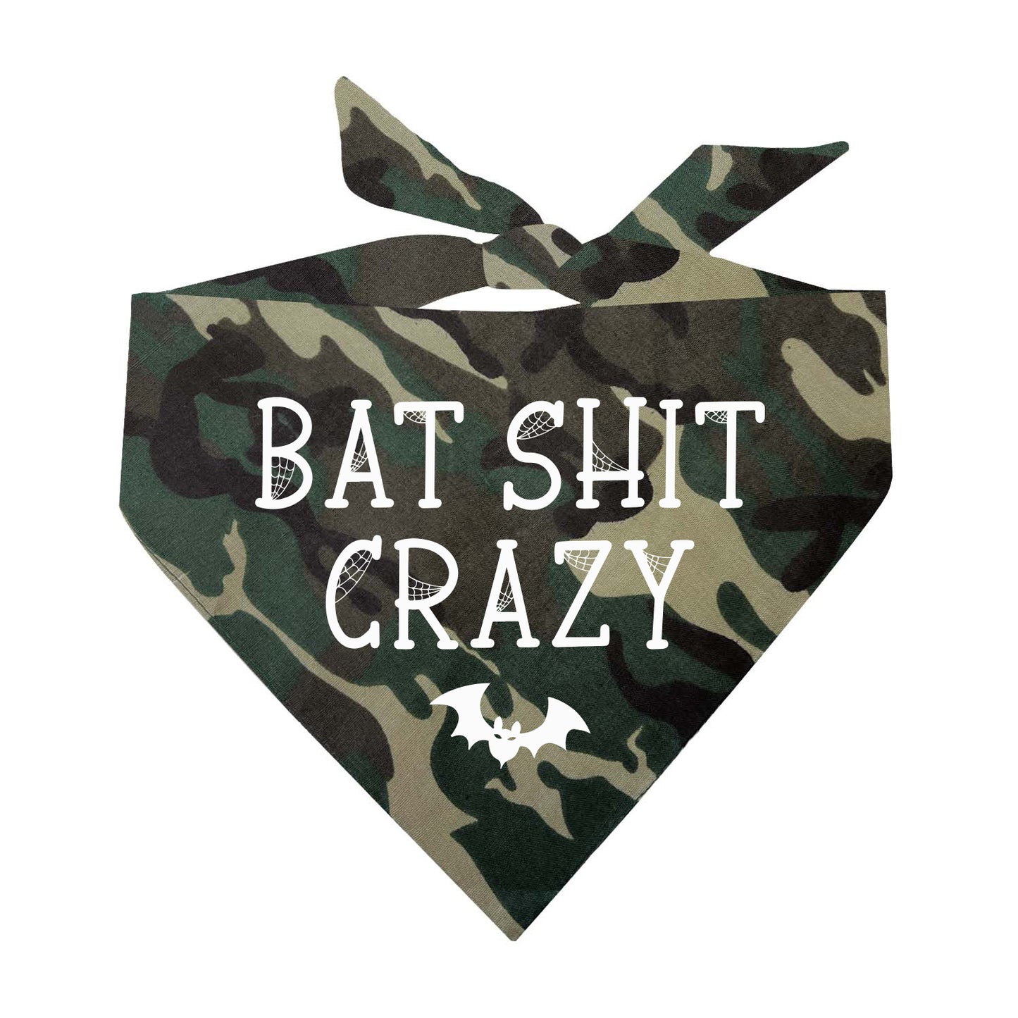 Bat Sh*t Crazy Halloween Triangle Dog Bandana