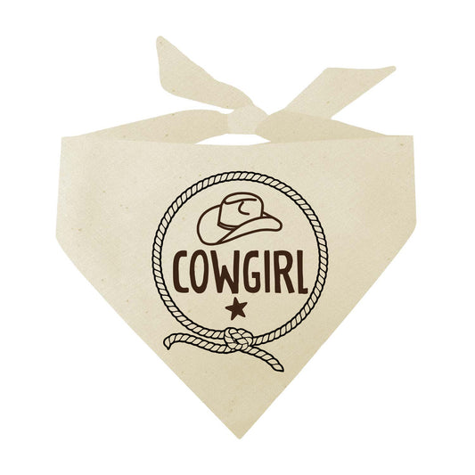 Cowgirl Halloween Triangle Dog Bandana