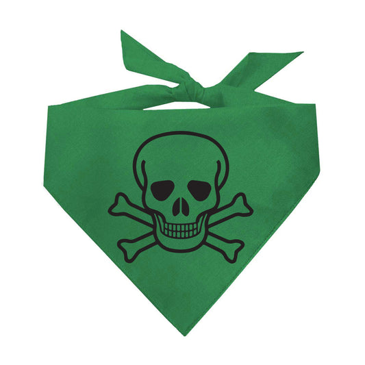 Skull & Bones Halloween Triangle Dog Bandana