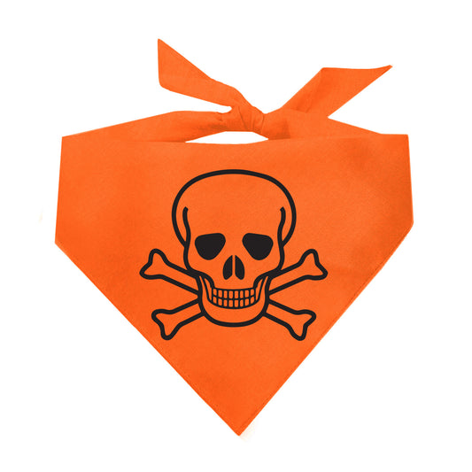 Skull & Bones Halloween Triangle Dog Bandana