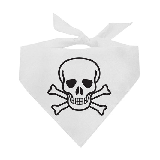 Skull & Bones Halloween Triangle Dog Bandana