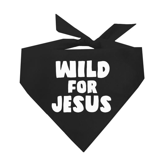 Wild For Jesus Triangle Dog Bandana (Assorted Colors Available)