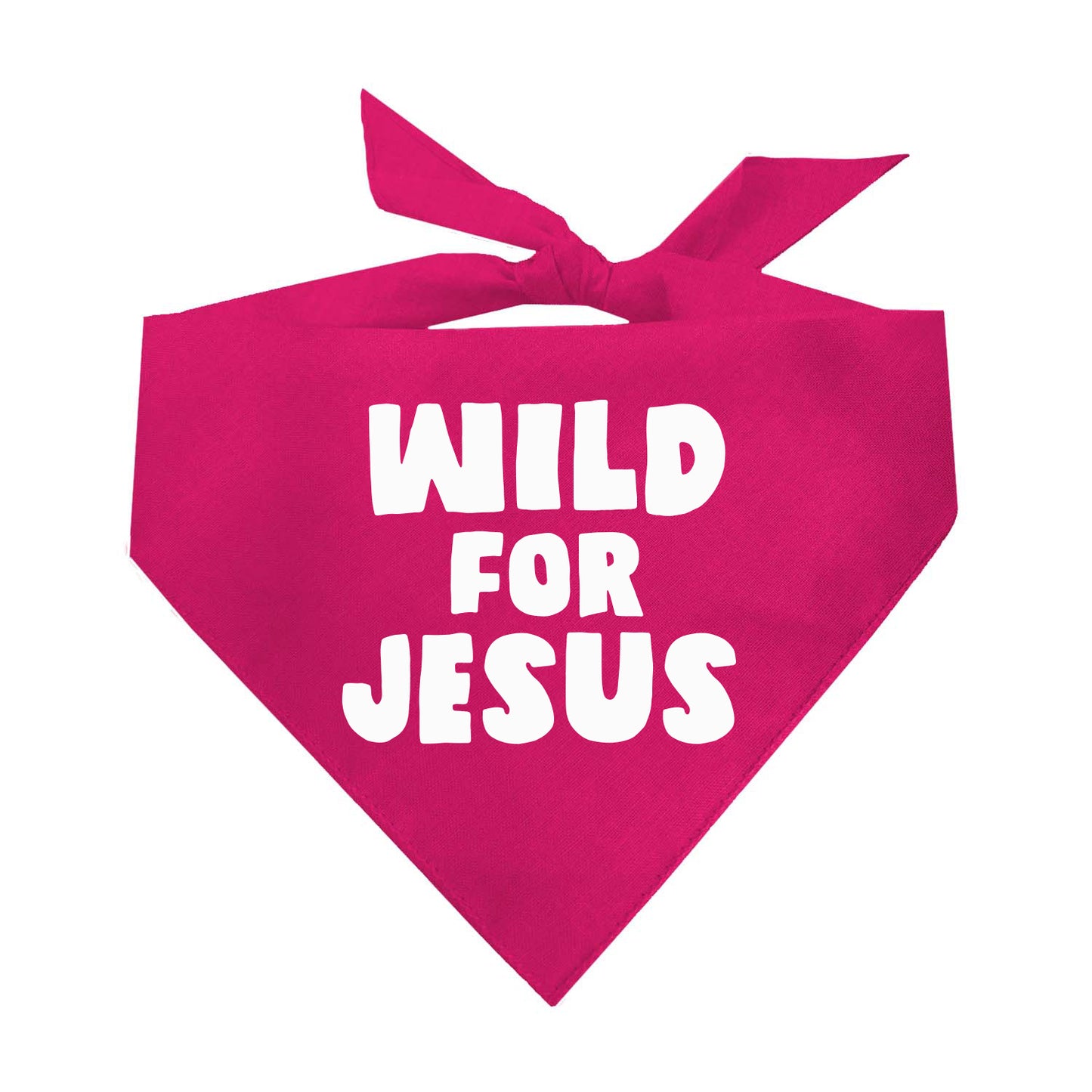Wild For Jesus Triangle Dog Bandana (Assorted Colors Available)
