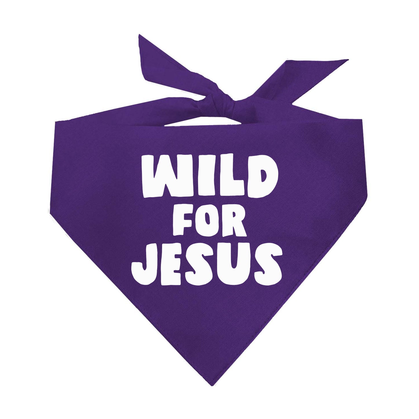 Wild For Jesus Triangle Dog Bandana (Assorted Colors Available)