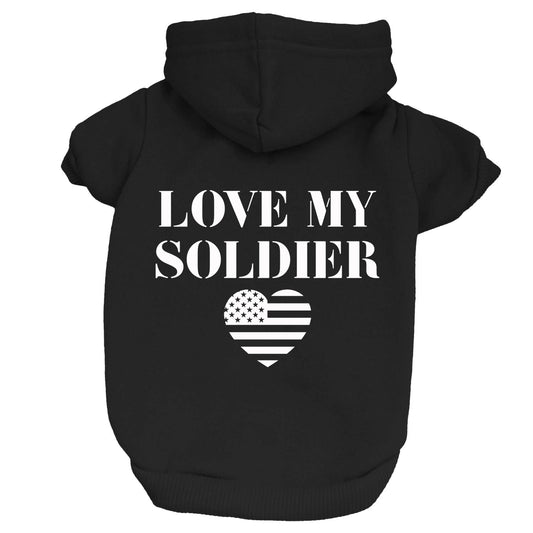 Love My Soldier Dog Hoodie