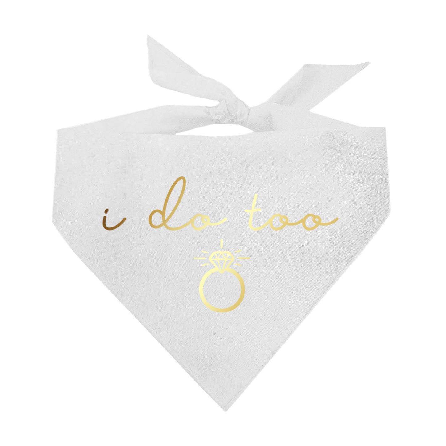 I Do Too Metallic Dog Bandana