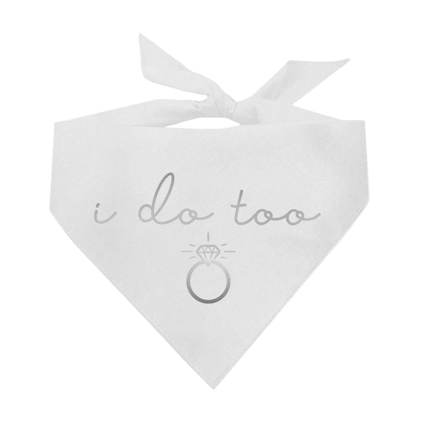 I Do Too Metallic Dog Bandana