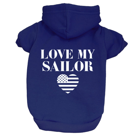 Love My Sailor Dog Hoodie