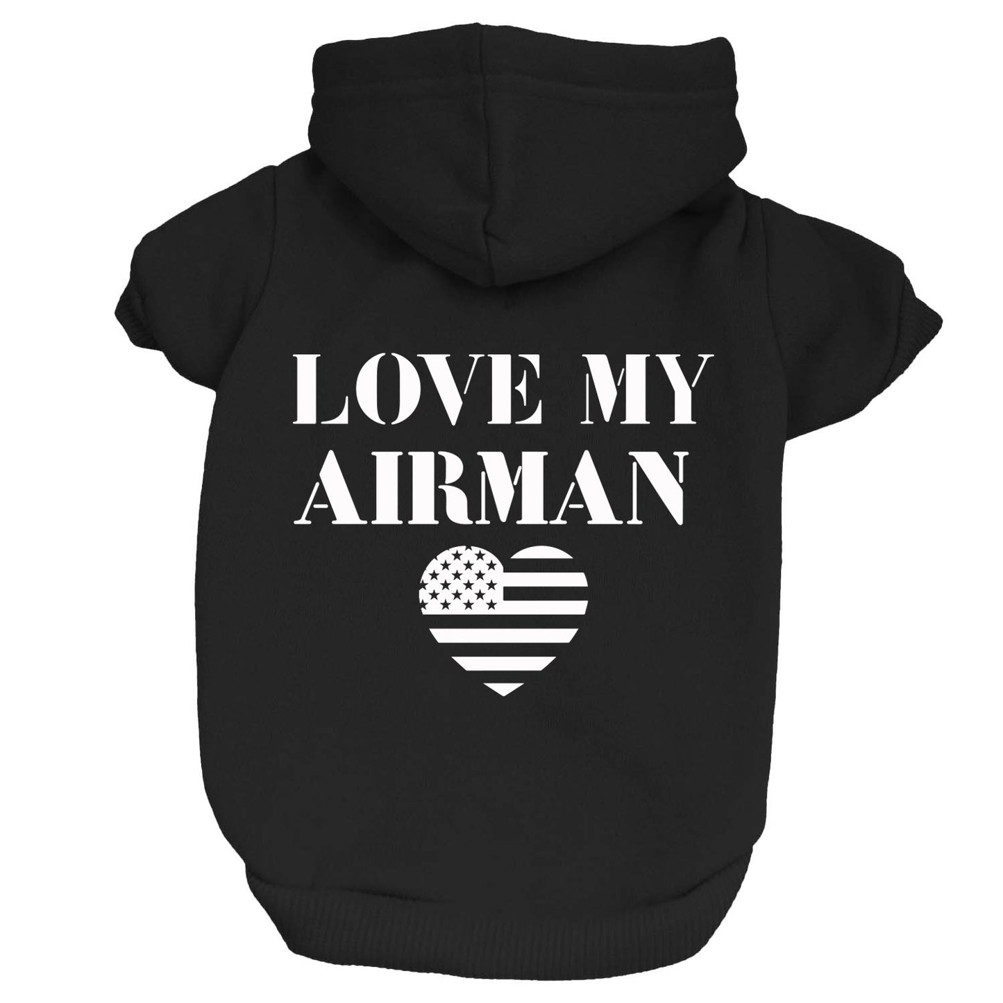 Love My Airman Dog Hoodie