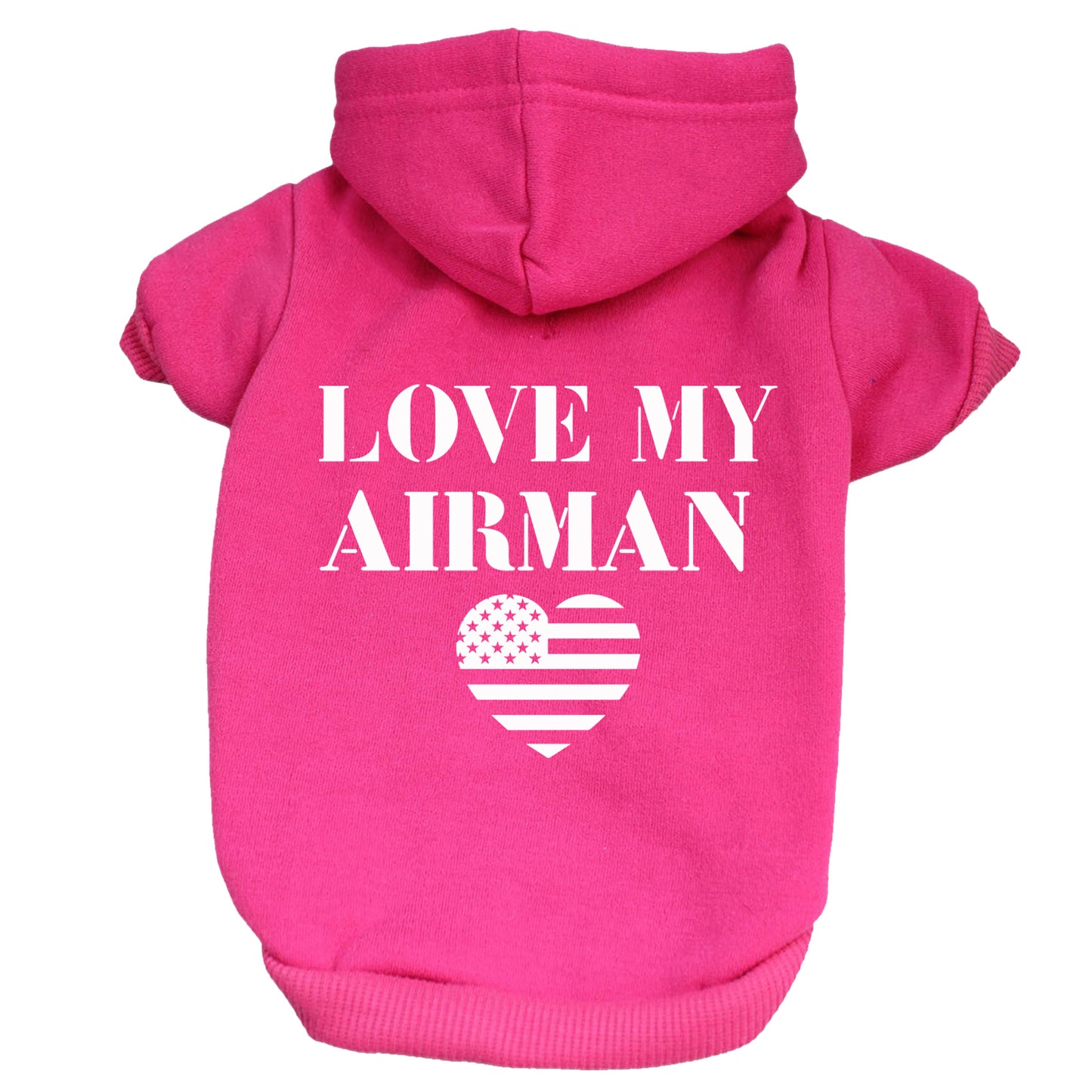 Love My Airman Dog Hoodie