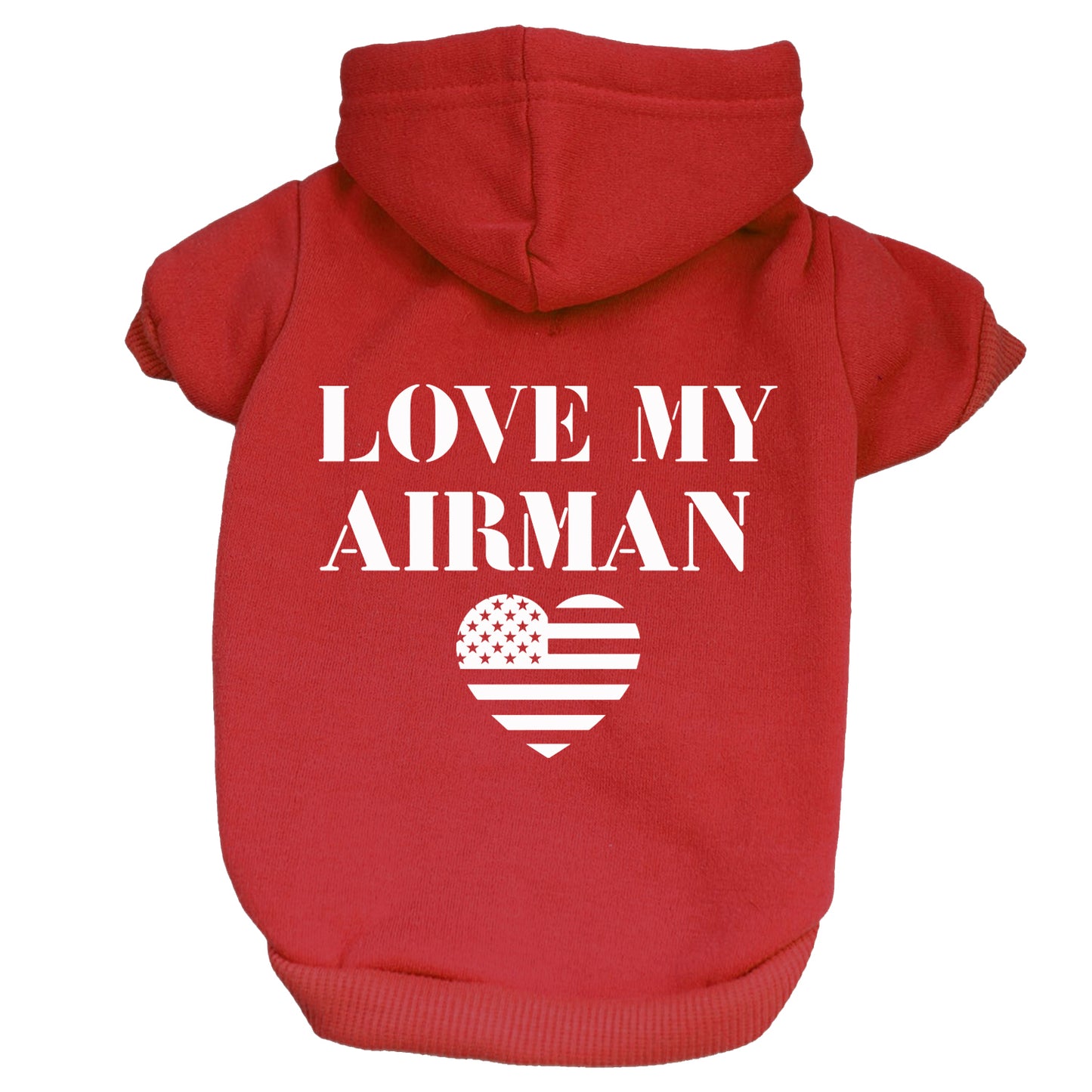 Love My Airman Dog Hoodie