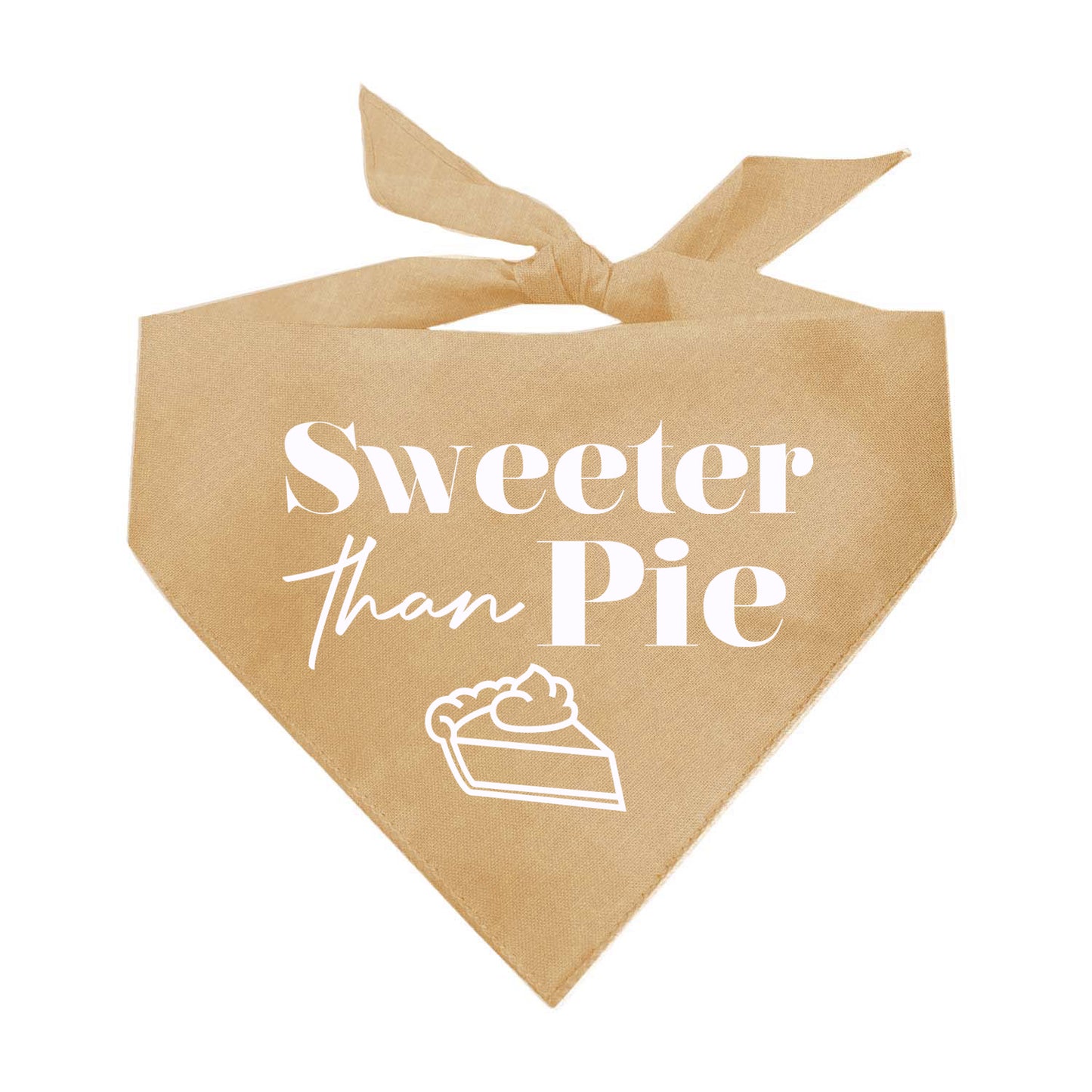 Sweeter Than Pie Fall Triangle Dog Bandana (Assorted Fall Colors)