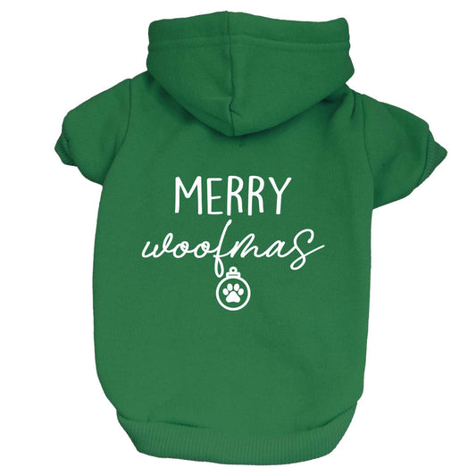 Merry Woofmas Dog Hoodie