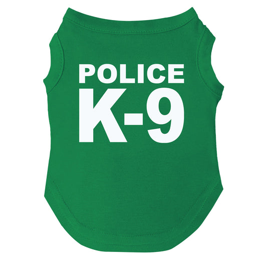 Police K-9 Dog Tee | Soft Cotton Blend | Made in USA | Law Enforcement Pet Outfit
