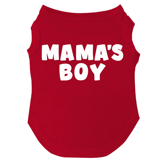 Mama’s Boy Dog Tee | Soft Cotton Blend | Made in USA | Cute & Funny Pet Outfit