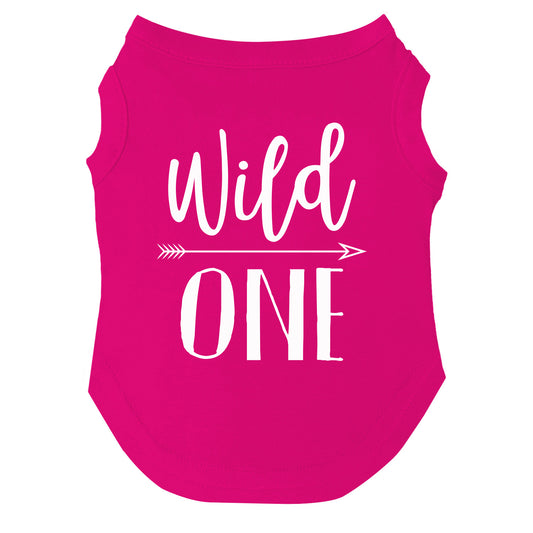 Wild One Dog Tee | Soft Cotton Blend | Made in USA | Fun & Playful Pet Outfit