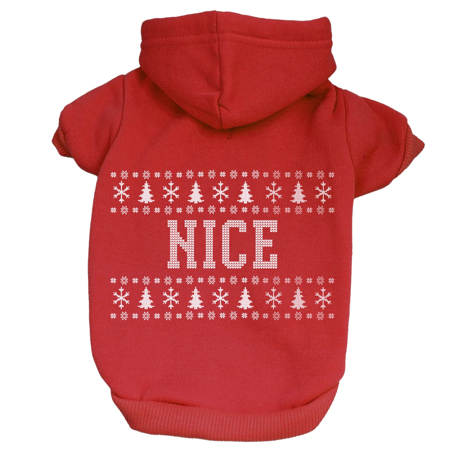 Nice Ugly Sweater Dog Hoodie