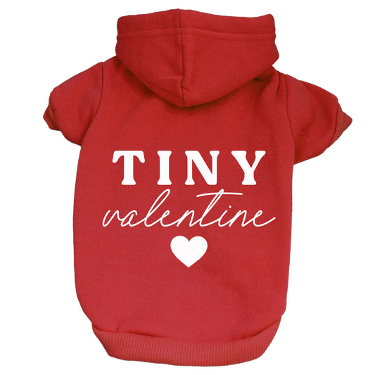 Tiny Valentine Valentine's Day Dog Hoodie