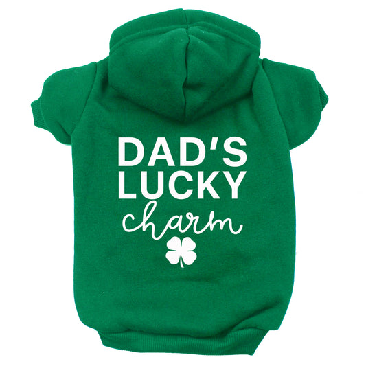 Dad's Lucky Charm Dog Hoodie