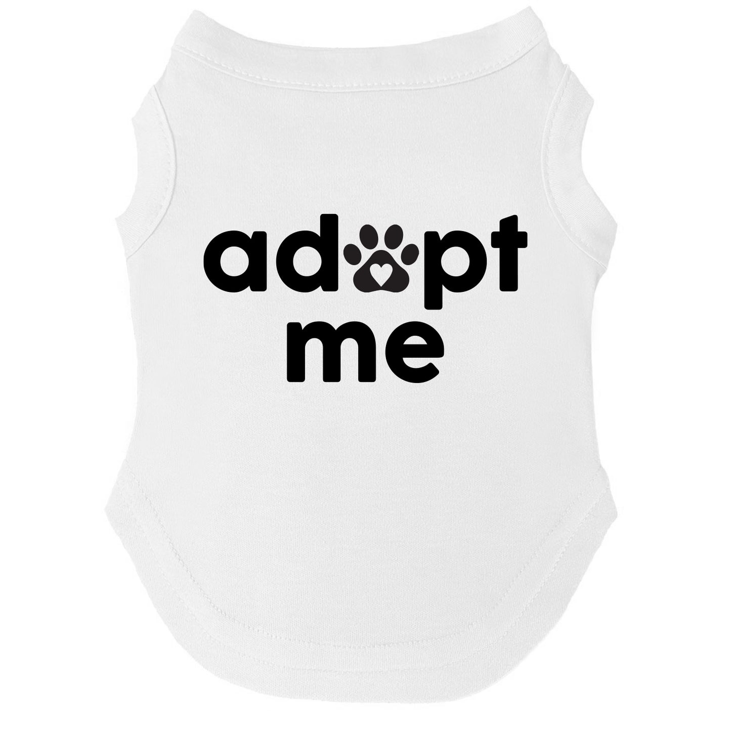 Adopt Me β Dog Tee | Bold Black Font | Shelter & Foster Pup Shirt | Soft & Washable
