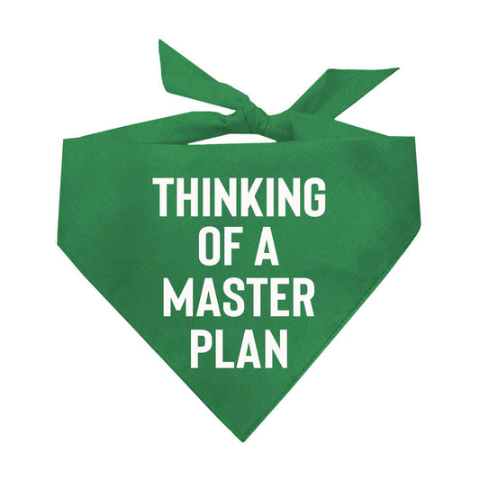 Thinking Of A Master Plan Triangle Dog Bandana