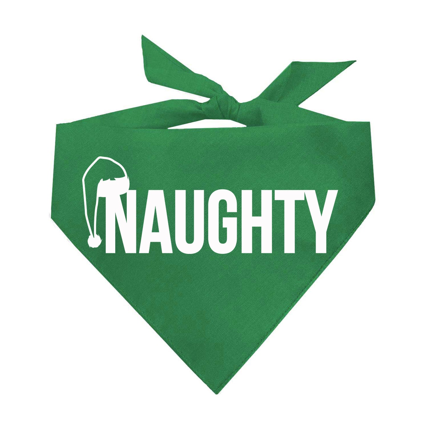 Naughty List Funny Christmas Dog Bandana