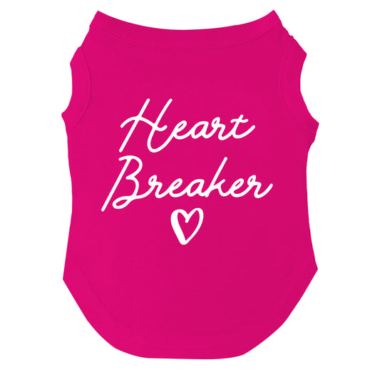 Heart Breaker Dog Tee | Soft Cotton Blend | Made in USA | Valentine’s Day Pet Outfit