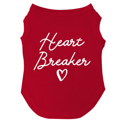 Heart Breaker Dog Tee | Soft Cotton Blend | Made in USA | Valentine’s Day Pet Outfit