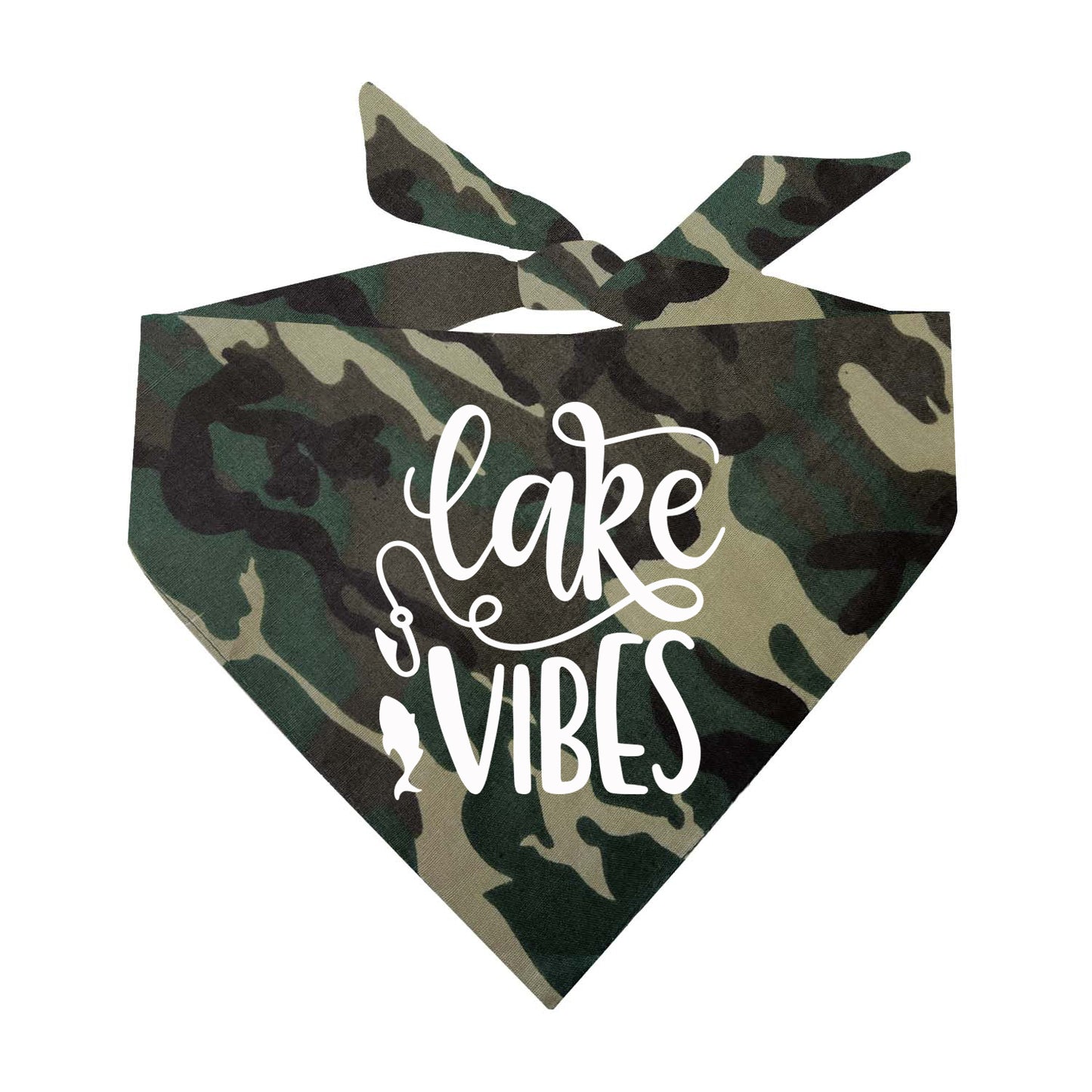 Lake Vibes Summer Vacation Triangle Dog Bandana
