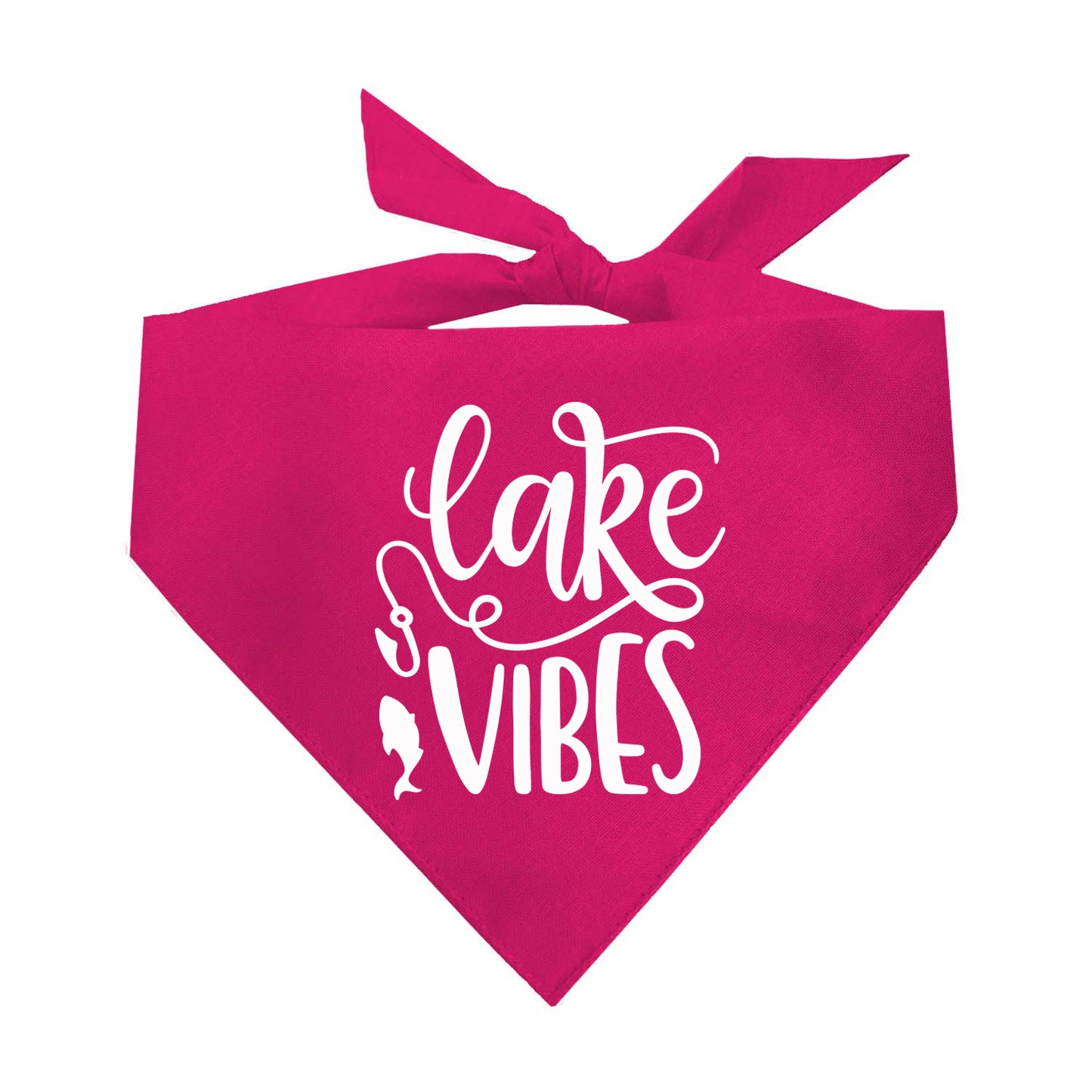 Lake Vibes Summer Vacation Triangle Dog Bandana