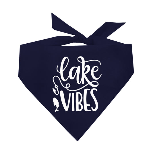 Lake Vibes Summer Vacation Triangle Dog Bandana