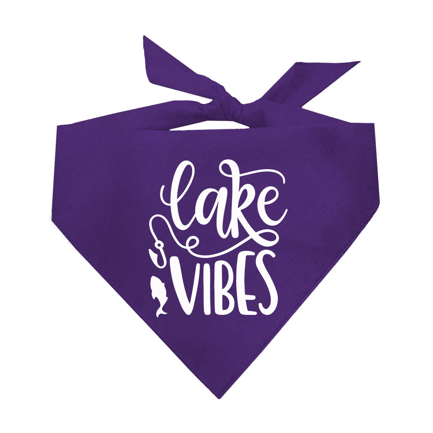 Lake Vibes Summer Vacation Triangle Dog Bandana