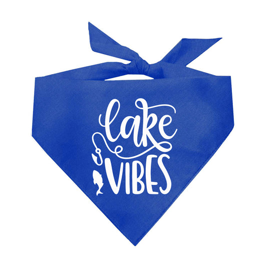 Lake Vibes Summer Vacation Triangle Dog Bandana
