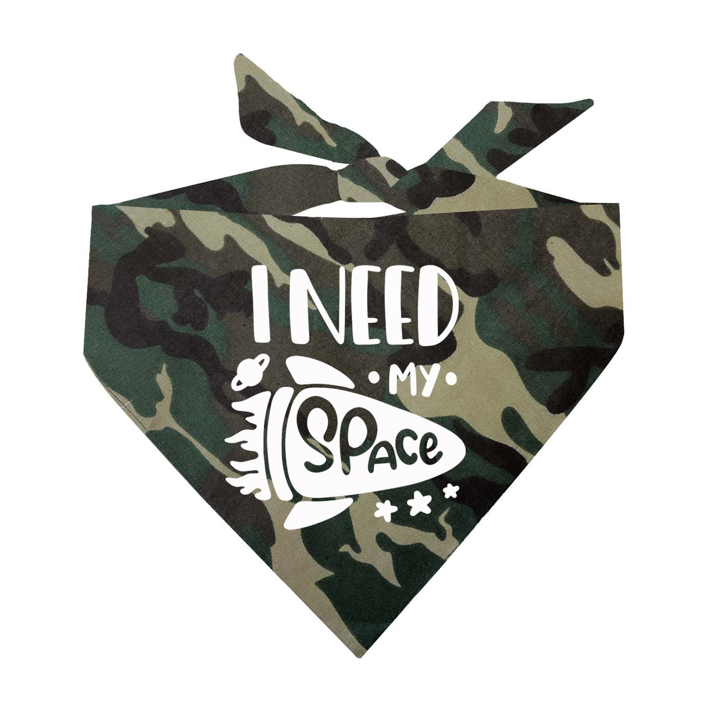 I Need My Space Triangle Dog Bandana