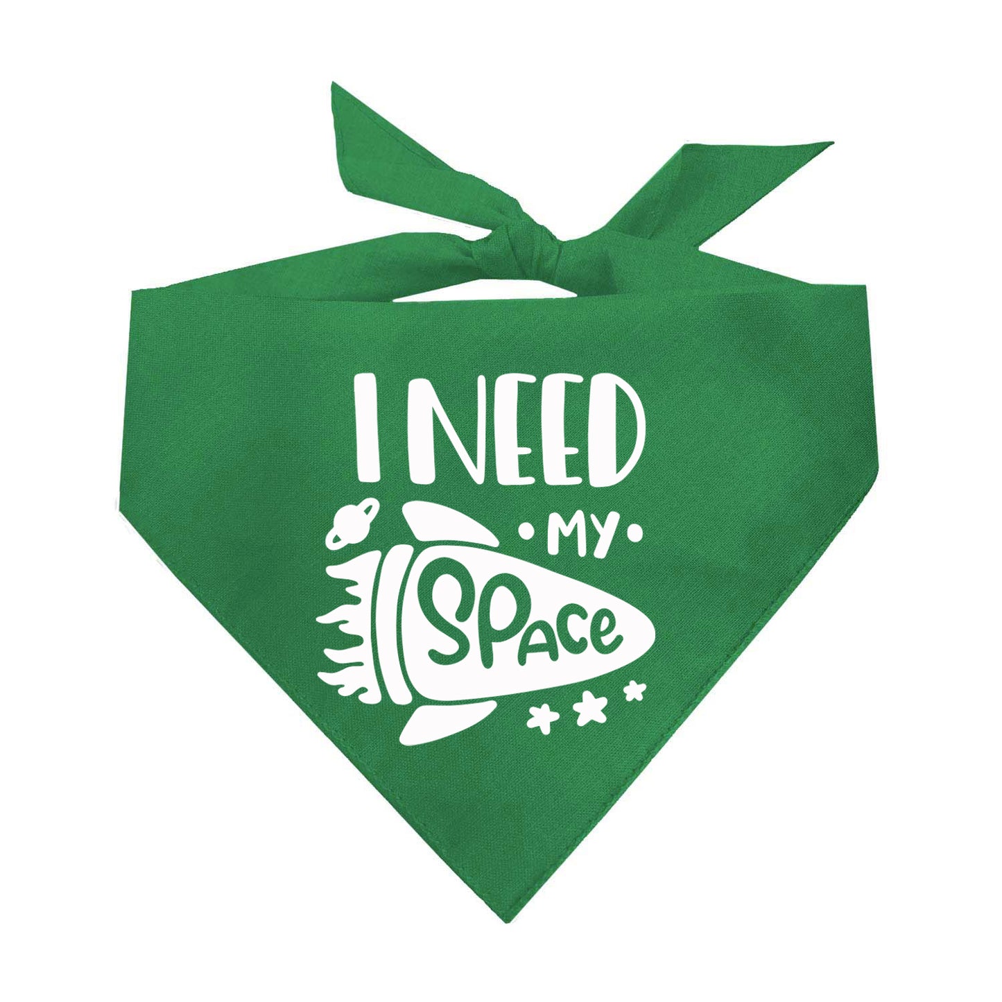 I Need My Space Triangle Dog Bandana