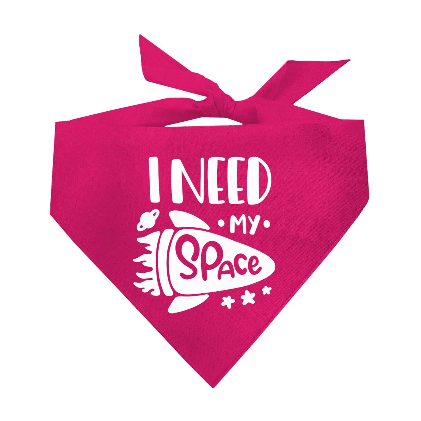 I Need My Space Triangle Dog Bandana