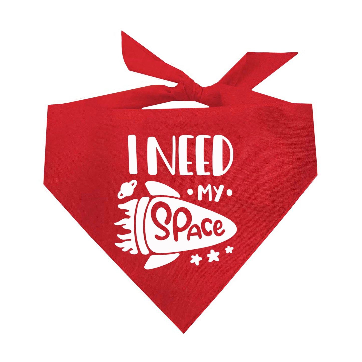 I Need My Space Triangle Dog Bandana