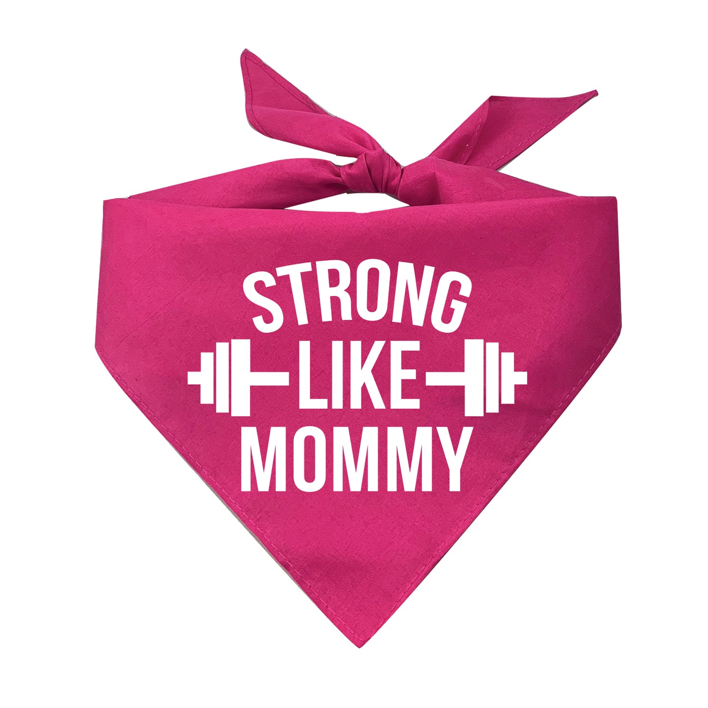 Strong Like Mommy Triangle Dog Bandana
