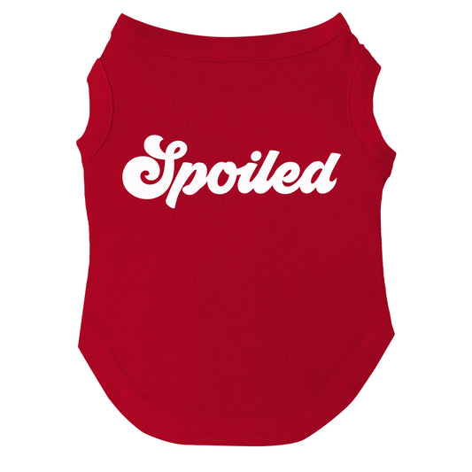 Spoiled Dog Tee | Soft Cotton Blend | Made in USA | Cute & Funny Pet Outfit