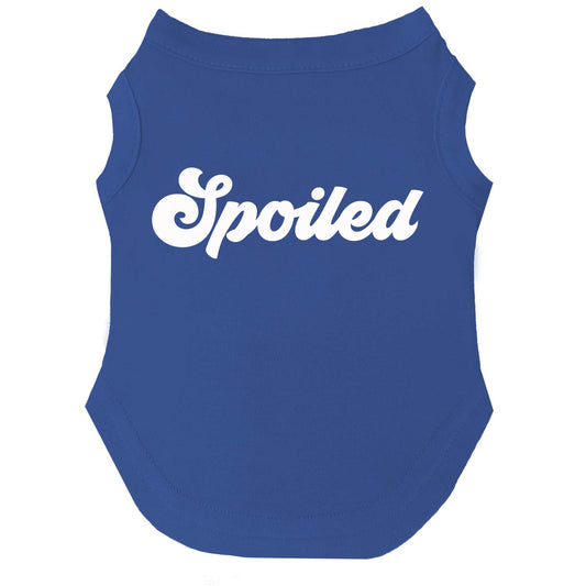 Spoiled Dog Tee | Soft Cotton Blend | Made in USA | Cute & Funny Pet Outfit