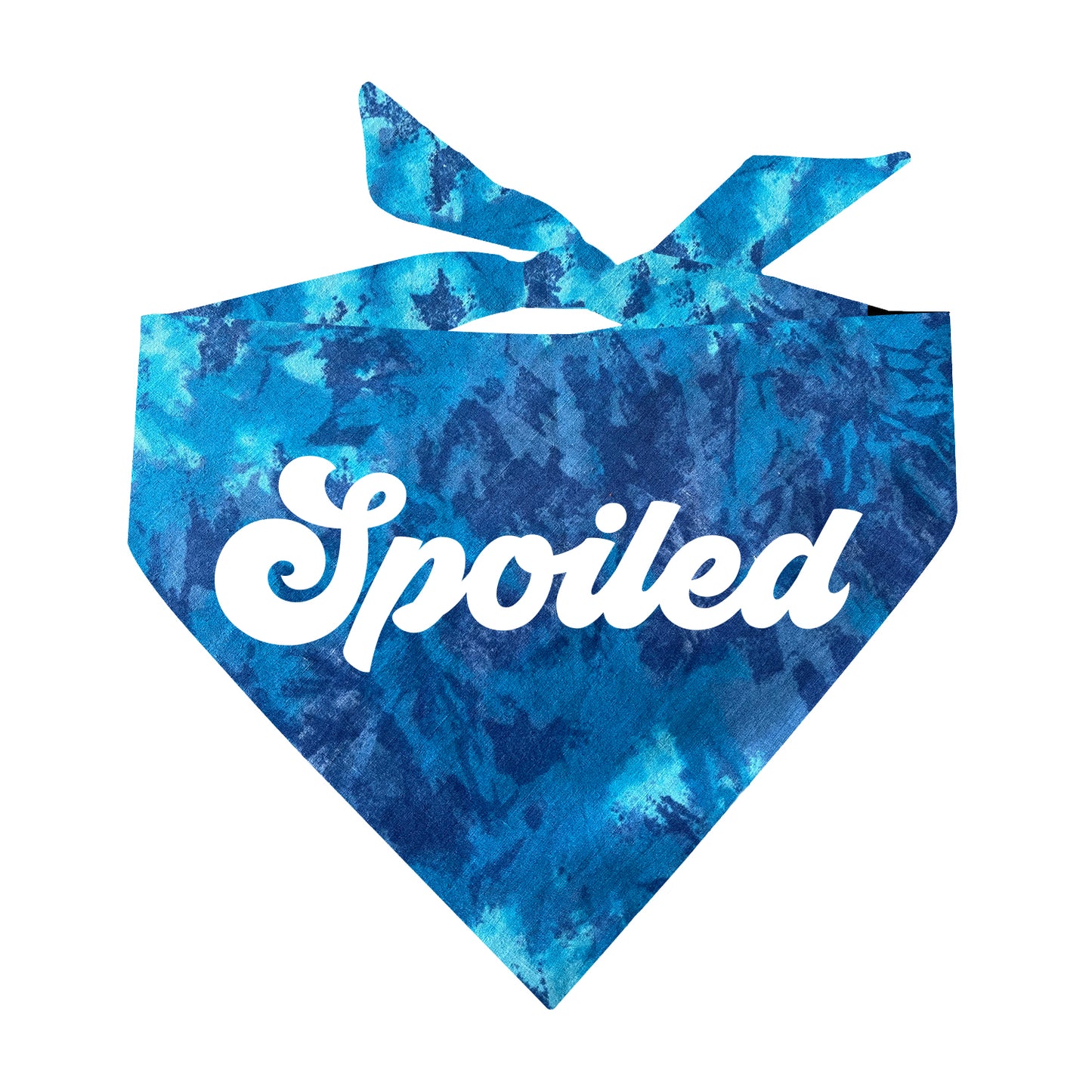 Spoiled Tie Dye Scrunch Triangle Dog Bandana