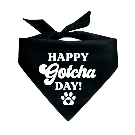 Happy Gotcha Day Triangle Dog Bandana
