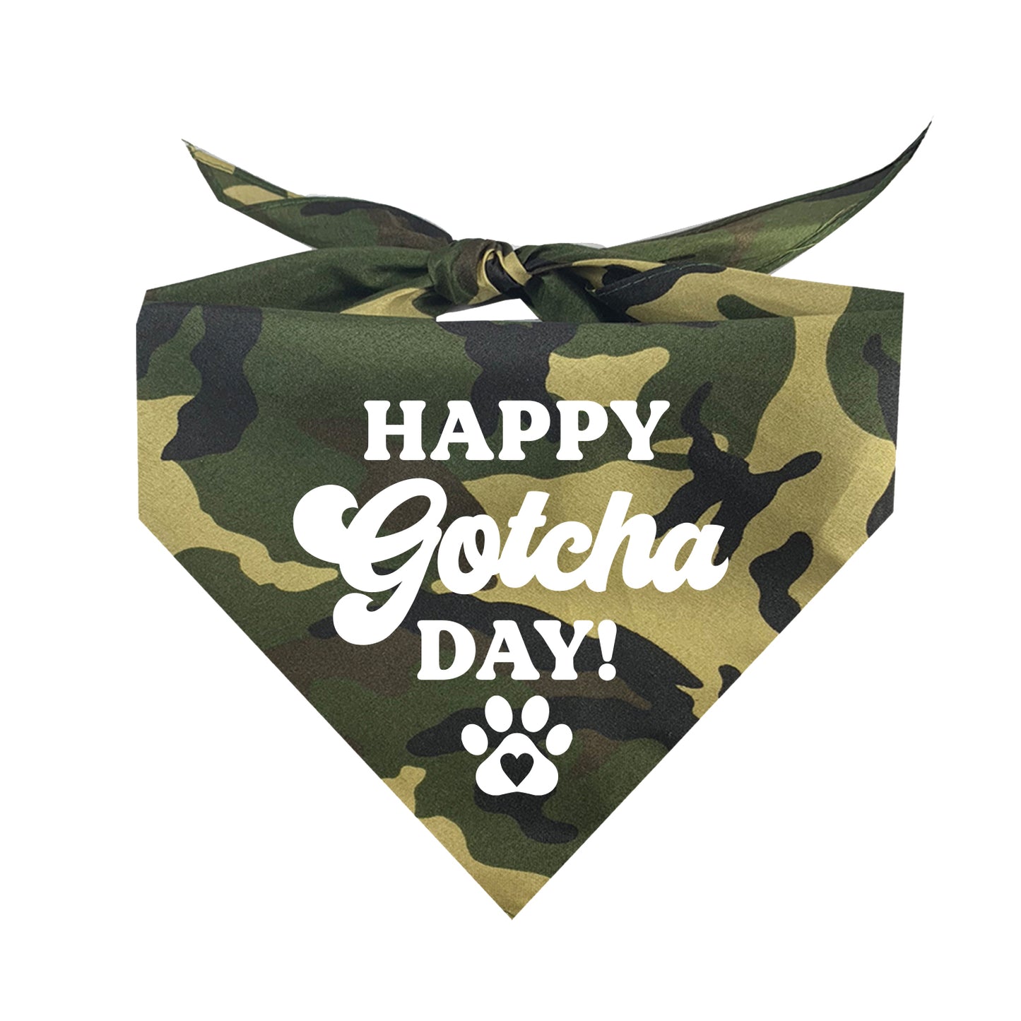 Happy Gotcha Day Triangle Dog Bandana