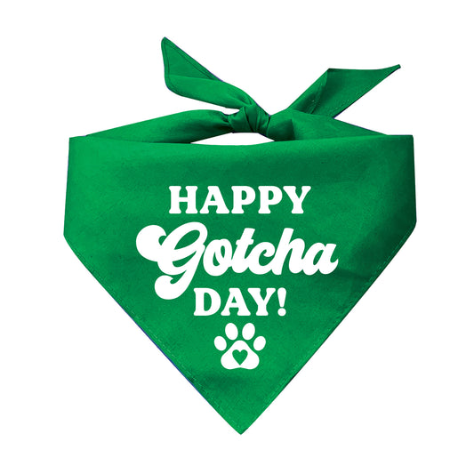 Happy Gotcha Day Triangle Dog Bandana